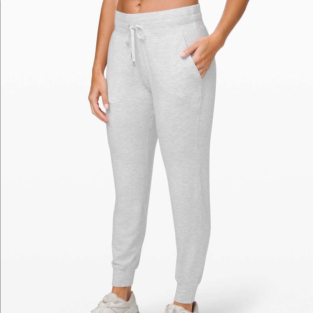 Lululemon warm down jogger soft touch heathered core ultra light grey